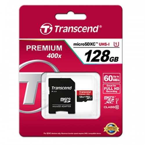 Карта памяти Transcend Premium 128Gb UHS-I (400x)